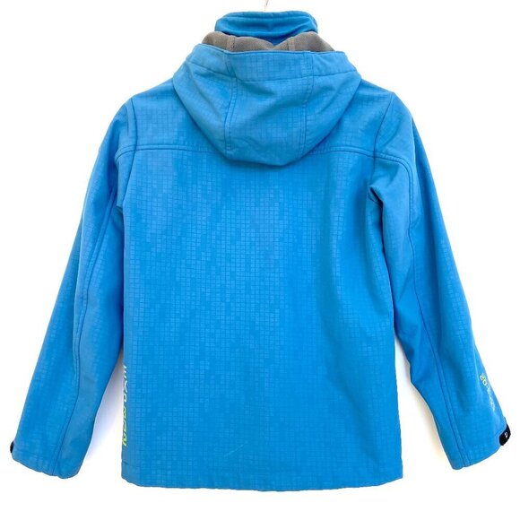Killtec Softshell Hooded Jacket Boys Size 12 Windproof Fleece Blue Sports Outdoo - Picture 7 of 16